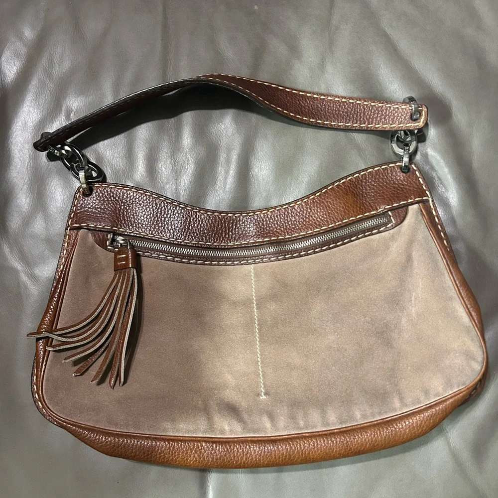 💥SOLD💥 Tod's Leather and Suede Shoulder Bag - Picture 3 of 15